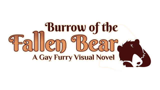 Burrow of the Fallen Bear: A Gay Furry Visual Novel Logo