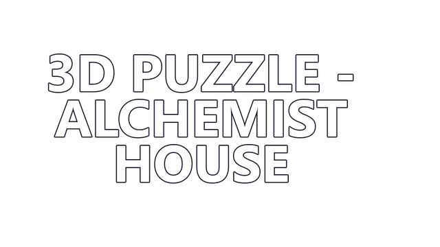 3D PUZZLE - Alchemist House Logo