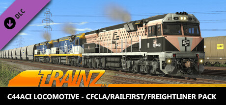 Trainz Plus DLC - CFCLA, RailFirst, Freightliner GE C44aci Pack cover art