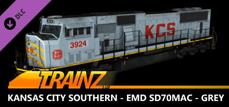 Trainz 2022 DLC - Kansas City Southern - EMD SD70MAC - Grey cover art
