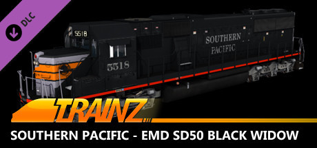 Trainz 2022 DLC - Southern Pacific - EMD SD50 Black Widow cover art