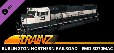 Trainz 2022 DLC - Burlington Northern Railroad - EMD SD70MAC cover art
