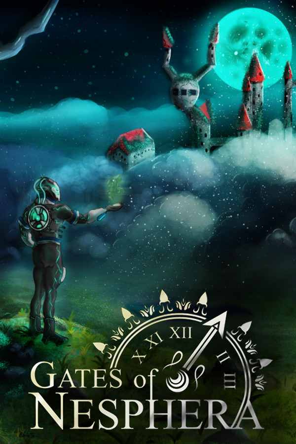 Steam portrait for Gates of Nesphera VR.