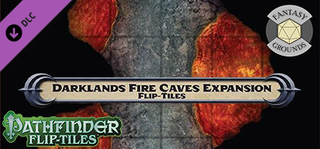 Fantasy Grounds - Pathfinder RPG - Flip-Tiles - Darklands Fire Caves Expansion cover art