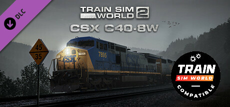Train Sim World®: CSX C40-8W Loco Add-On - TSW2 & TSW3 compatible cover art