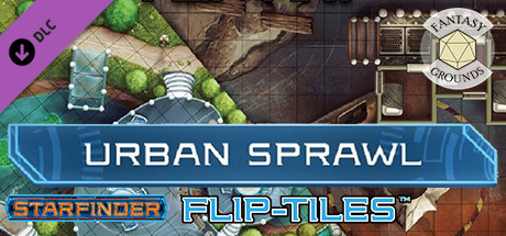 Fantasy Grounds - Starfinder RPG - Flip-Mat - Urban Sprawl cover art