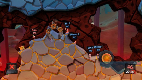 Скриншот из Worms Revolution - Mars