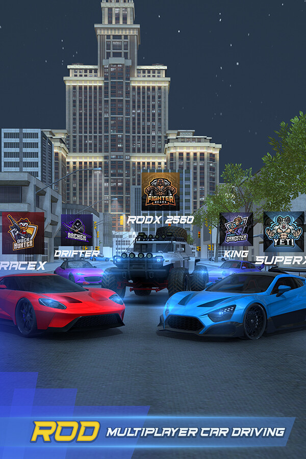 Steam portrait for ROD Multiplayer Car Driving.