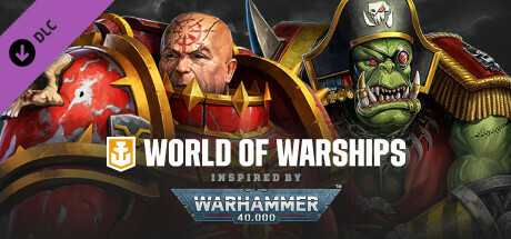 World of Warships ×  Warhammer 40,000: Chaos and Ork Commander Pack cover art