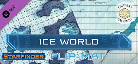 Fantasy Grounds - Starfinder RPG - Flipmat - Ice World cover art