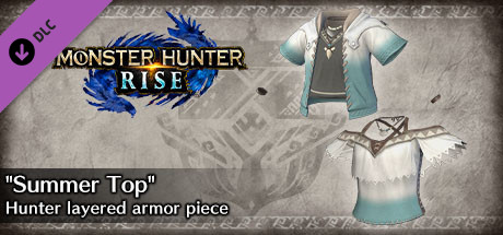 Monster Hunter Rise - "Summer Top" Hunter layered armor piece cover art