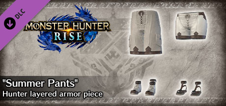 Monster Hunter Rise - "Summer Pants" Hunter layered armor piece cover art