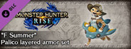 Monster Hunter Rise - "F Summer" Palico layered armor set