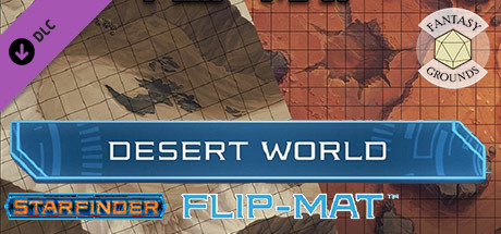 Fantasy Grounds - Starfinder RPG - FlipMat - Desert World cover art