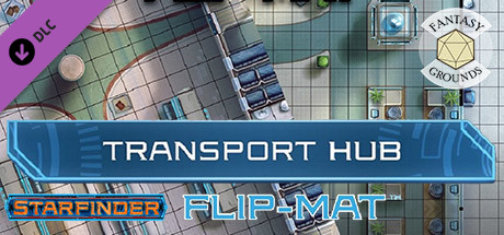 Fantasy Grounds - Starfinder RPG - FlipMat - Transport Hub cover art