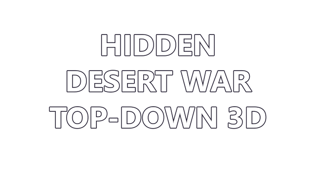 Hidden Desert War Top-Down 3D Logo
