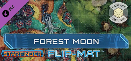 Fantasy Grounds - Starfinder RPG - FlipMat - Forest Moon cover art