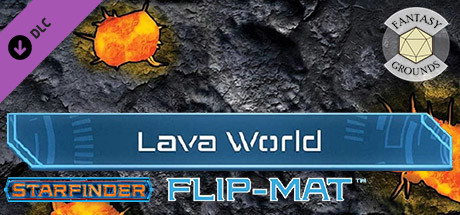 Fantasy Grounds - Starfinder RPG - FlipMat - Lava World cover art