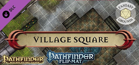 Fantasy Grounds - Pathfinder RPG - Pathfinder Flip-Map - Classic Village Square cover art
