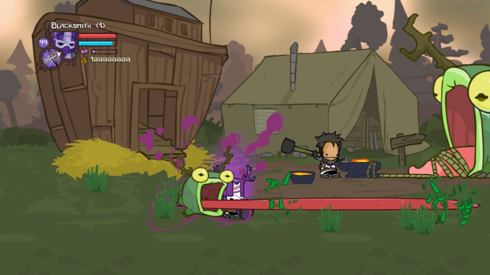 Castle crashers blacksmith magic