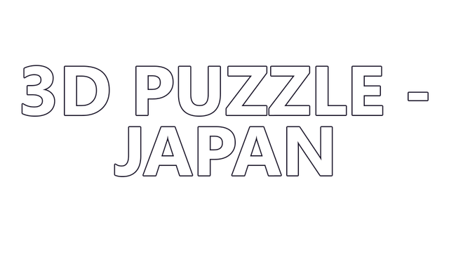 3D PUZZLE - Japan Logo