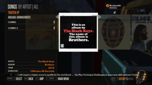 Скриншот из Rocksmith™ - “Tighten Up” - The Black Keys