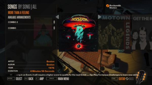 Скриншот из Rocksmith™ - “More Than a Feeling” - Boston