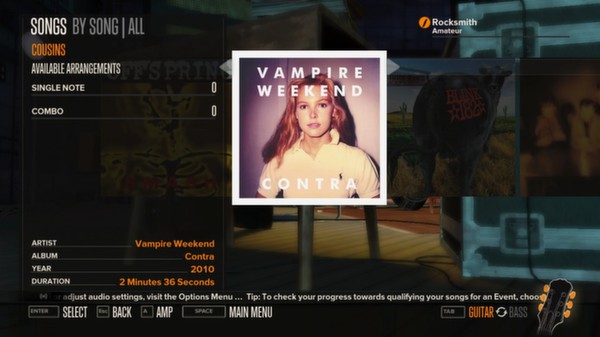 Скриншот из Rocksmith™ - “Cousins” - Vampire Weekend
