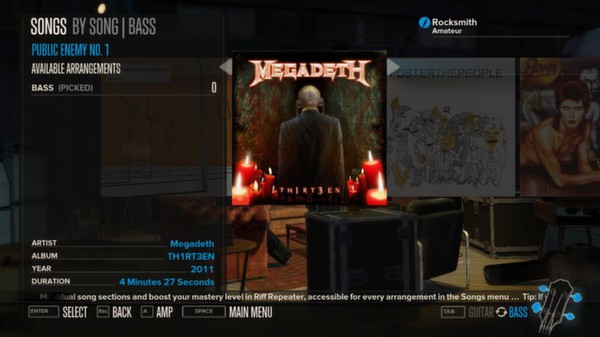 Скриншот из Rocksmith™ - “Public Enemy No. 1” - Megadeth