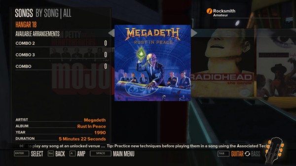 Скриншот из Rocksmith™ - Megadeth 3-Song Pack