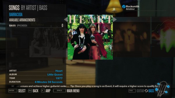Скриншот из Rocksmith™ - “Barracuda” - Heart