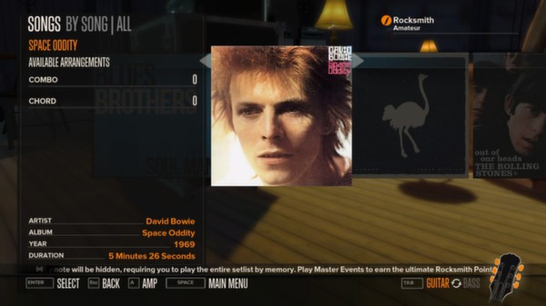 Скриншот из Rocksmith™ - “Space Oddity” - David Bowie