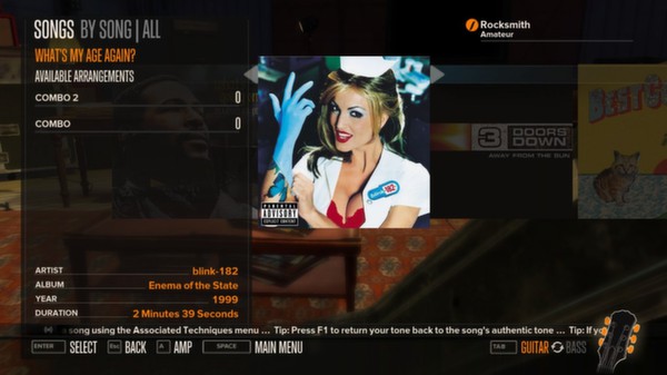 Скриншот из Rocksmith™ - “What’s My Age Again?” - blink-182