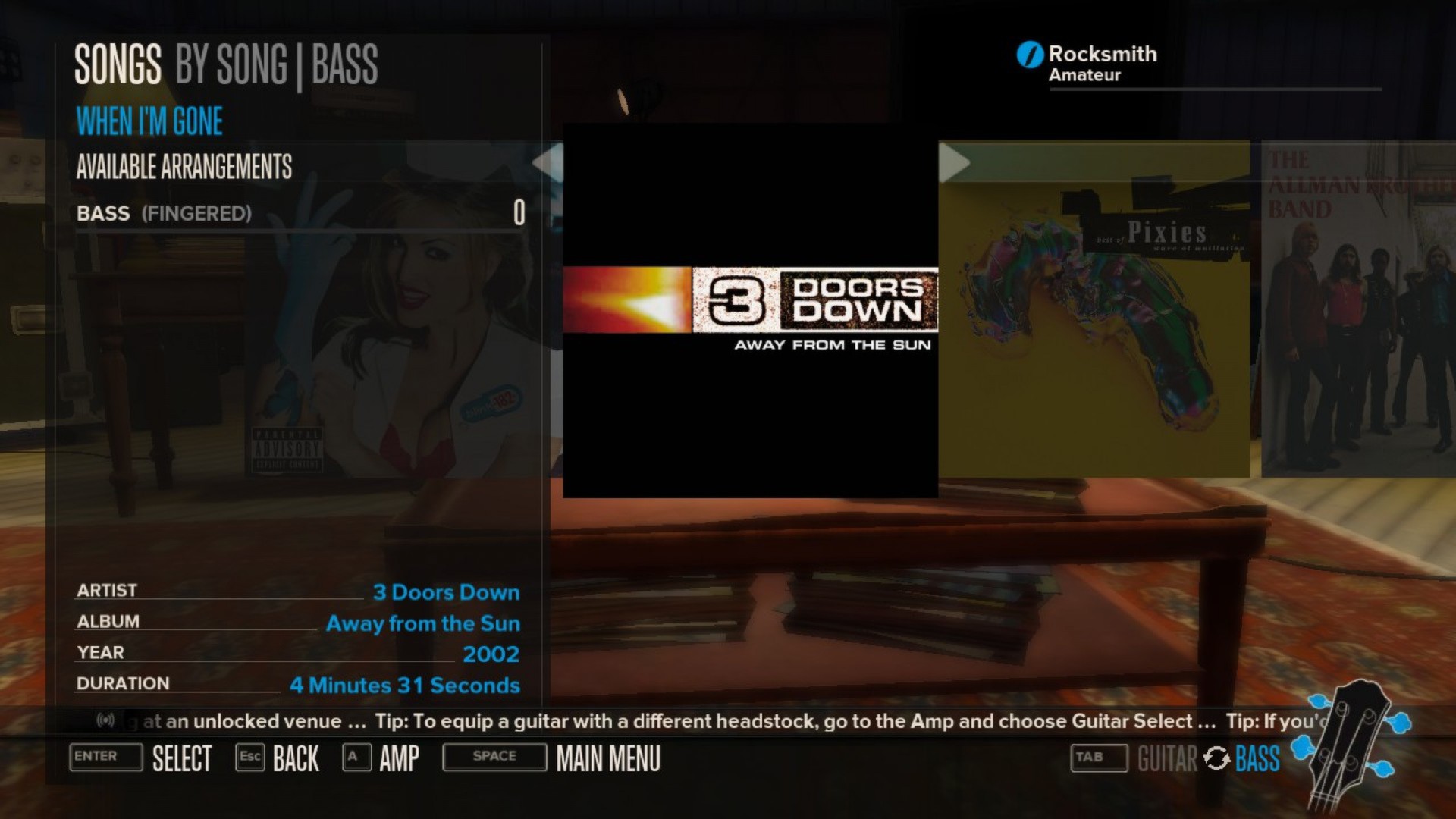 Rocksmith 3 Doors Down 3 Song Pack