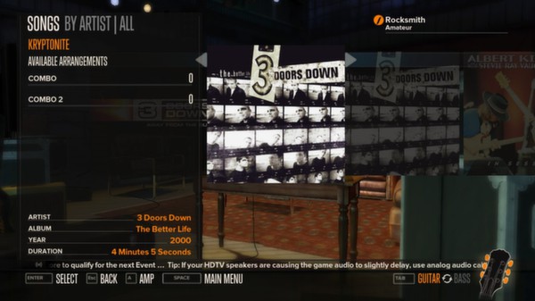 Скриншот из Rocksmith™ - 3 Doors Down 3-Song Pack