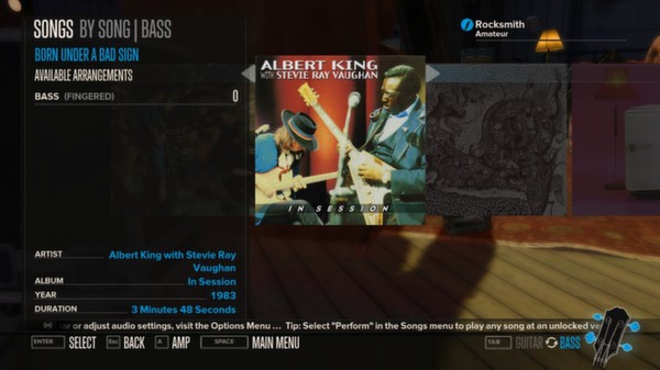 Скриншот из Rocksmith™ - “Born Under a Bad Sign” - Albert King with Stevie Ray Vaughan