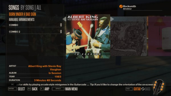 Скриншот из Rocksmith™ - “Born Under a Bad Sign” - Albert King with Stevie Ray Vaughan