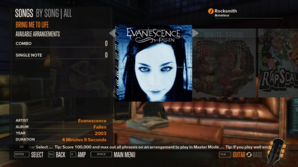 Скриншот из Rocksmith™ - “Bring Me to Life” - Evanescence