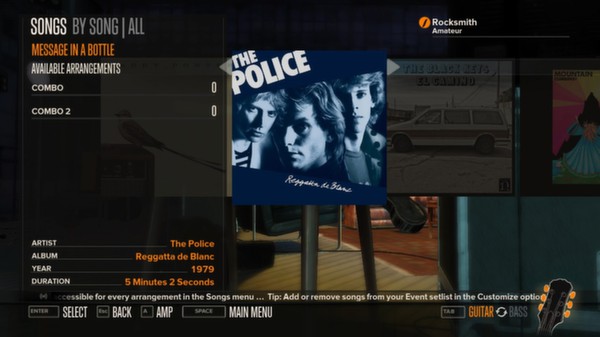 Скриншот из Rocksmith™ - “Message in a Bottle” - The Police