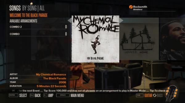 Скриншот из Rocksmith™ - “Welcome to the Black Parade” - My Chemical Romance