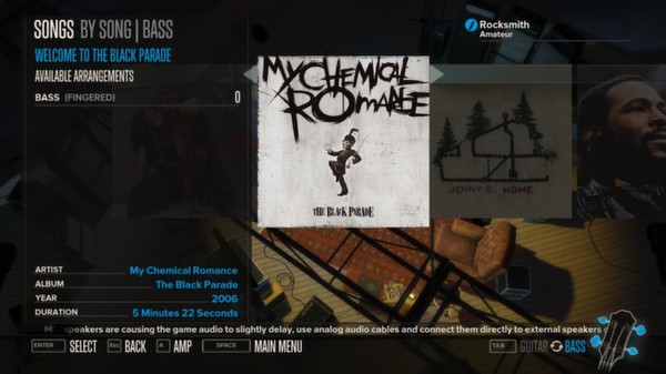 Скриншот из Rocksmith™ - “Welcome to the Black Parade” - My Chemical Romance