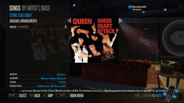 Скриншот из Rocksmith™ - “Stone Cold Crazy” - Queen