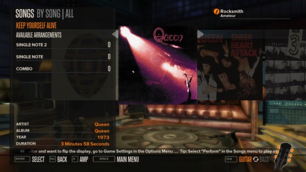 Скриншот из Rocksmith™ - “Keep Yourself Alive” - Queen