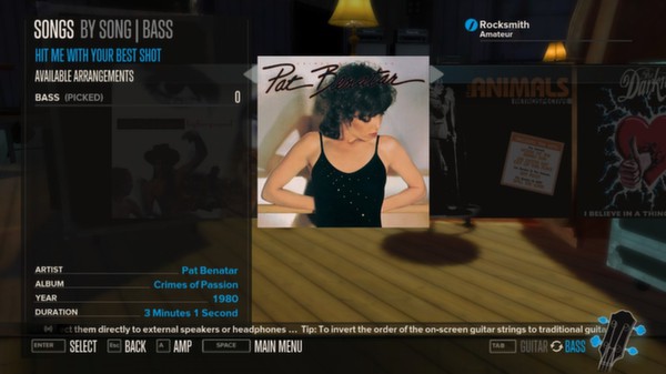 Скриншот из Rocksmith™ - “Hit Me With Your Best Shot” - Pat Benatar