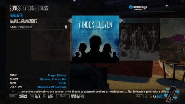 Скриншот из Rocksmith™ - “Paralyzer” - Finger Eleven