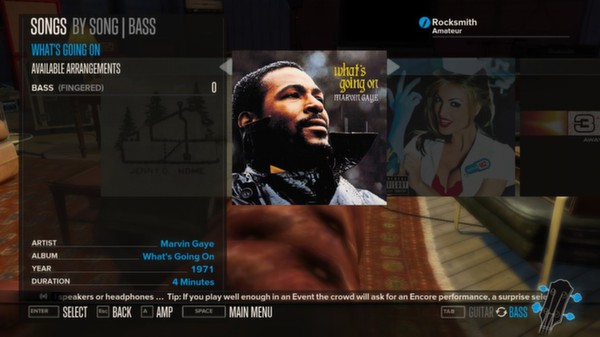 Скриншот из Rocksmith™ - “What’s Going On” - Marvin Gaye