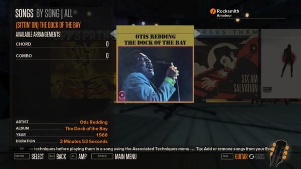 Скриншот из Rocksmith™ - “(Sittin’ On) The Dock of the Bay” - Otis Redding