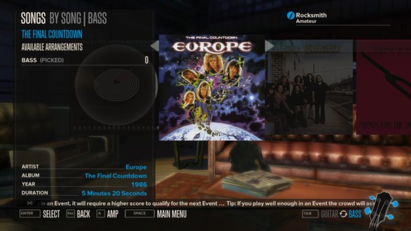 Скриншот из Rocksmith™ - “The Final Countdown” - Europe