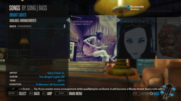 Скриншот из Rocksmith™ - “Bright Lights” - Gary Clark Jr.