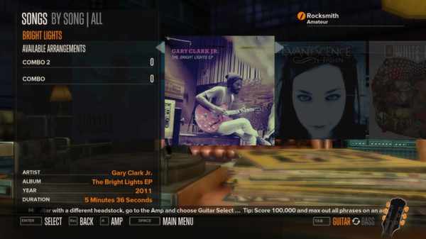 Скриншот из Rocksmith™ - “Bright Lights” - Gary Clark Jr.